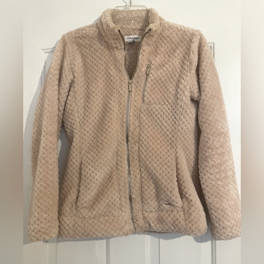Women’s Calvin Klein fleece zip up jacket size xsmall